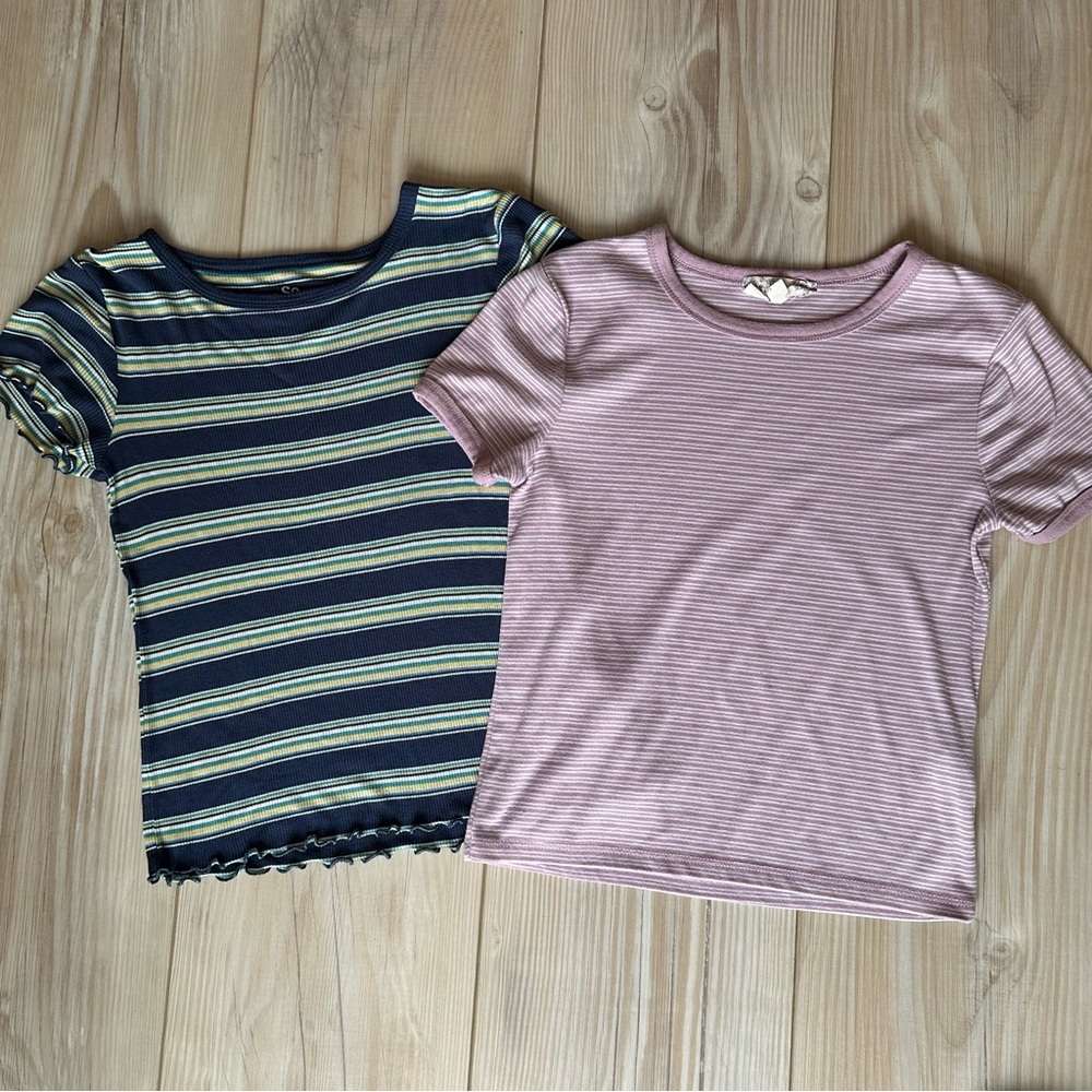 Striped Juniors T-shirts - Set of 2